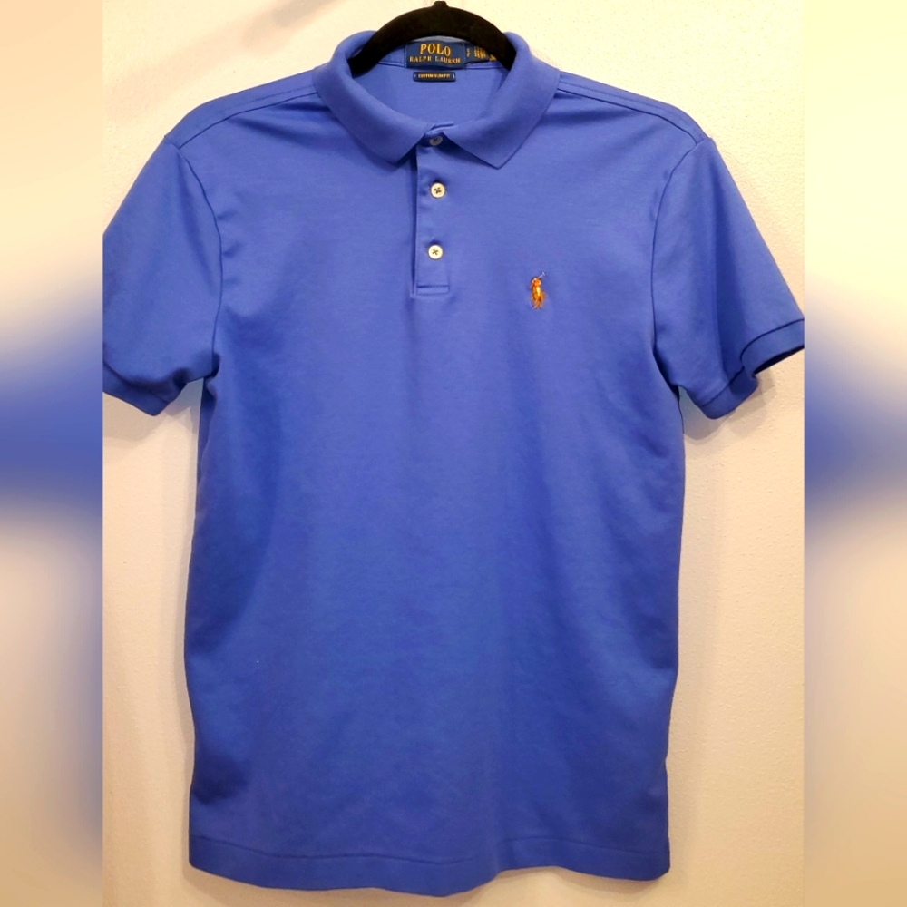 Ralph Lauren Soft Cotton Polo Men's Small Annapolis Blue